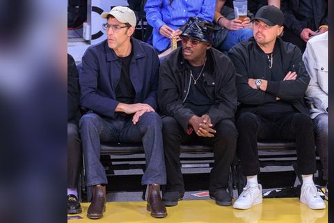 Gemeinsam im Publikum beim Lakers-Spiel