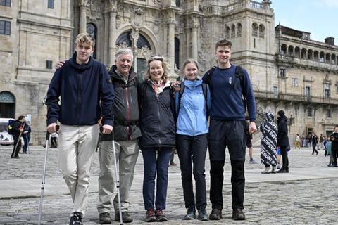 Belgische Royals am Jakobsweg-Ziel angekommen