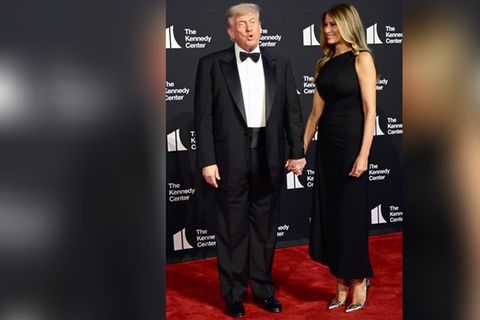 Buhrufe für Donald und Melania Trump