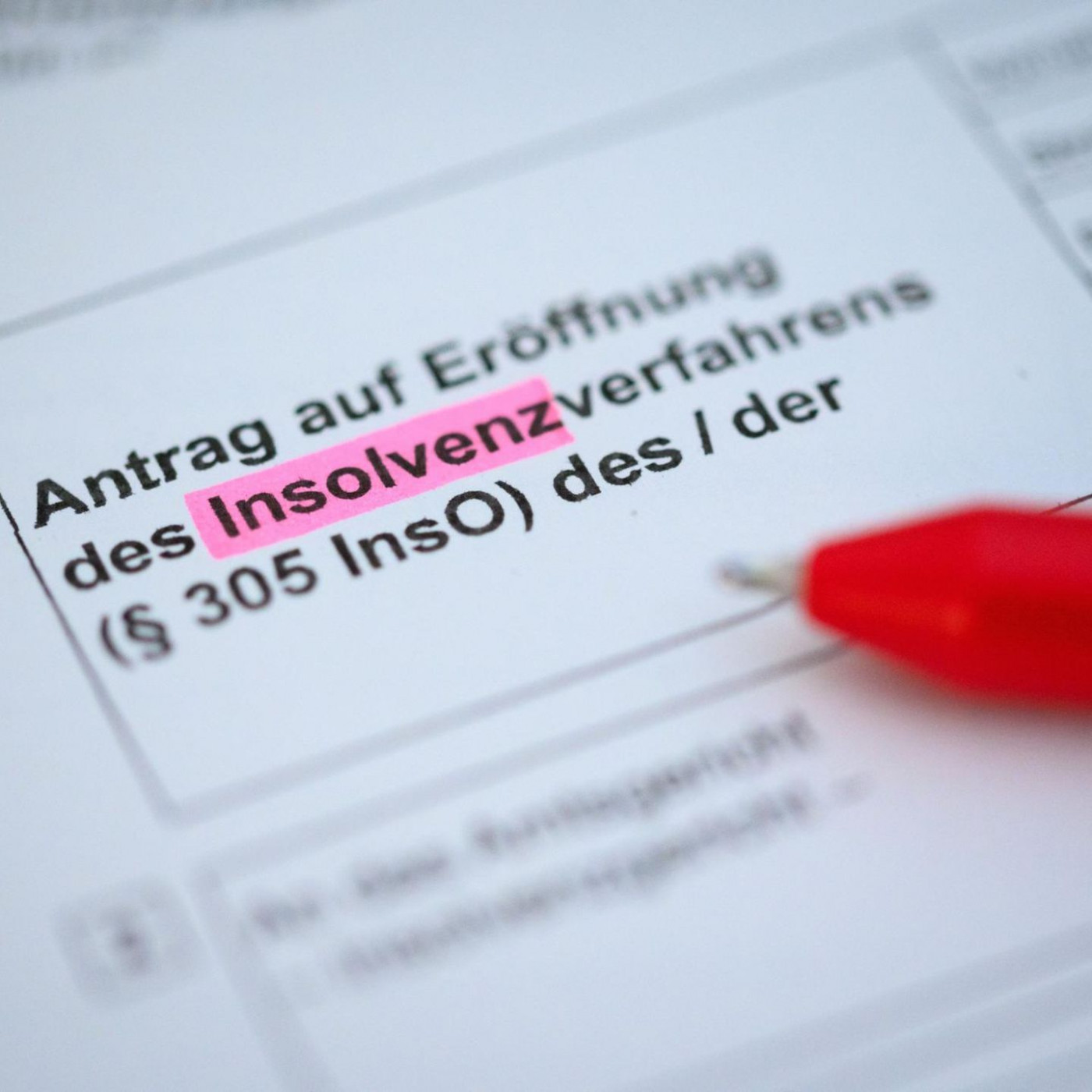 Pleitewelle in Deutschland geht leicht zurück