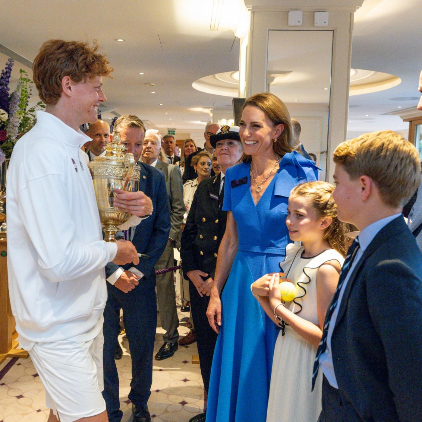 Kate und William besuchen mit Kindern das Wimbledon-Finale