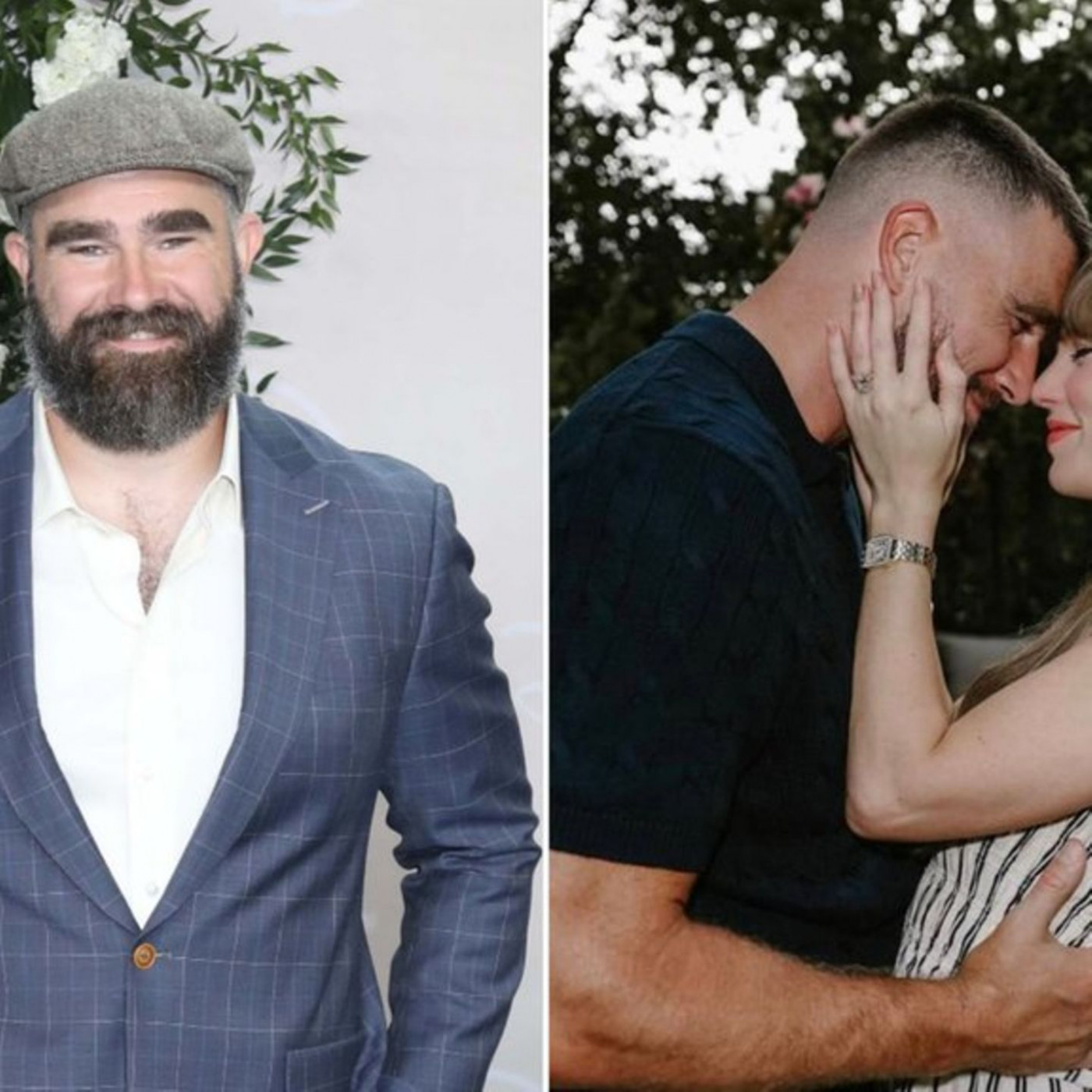 Freudige Reaktion von Bruder Jason Kelce