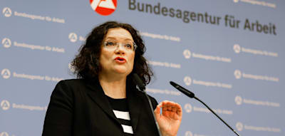 „Mich beunruhigen die steigenden Zahlen von Insolvenzen“, sagt Nahles