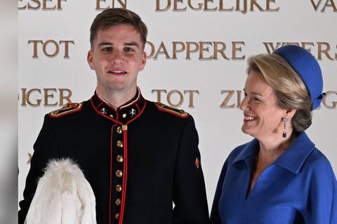Prinz Gabriel wurde als Offizier vereidigt