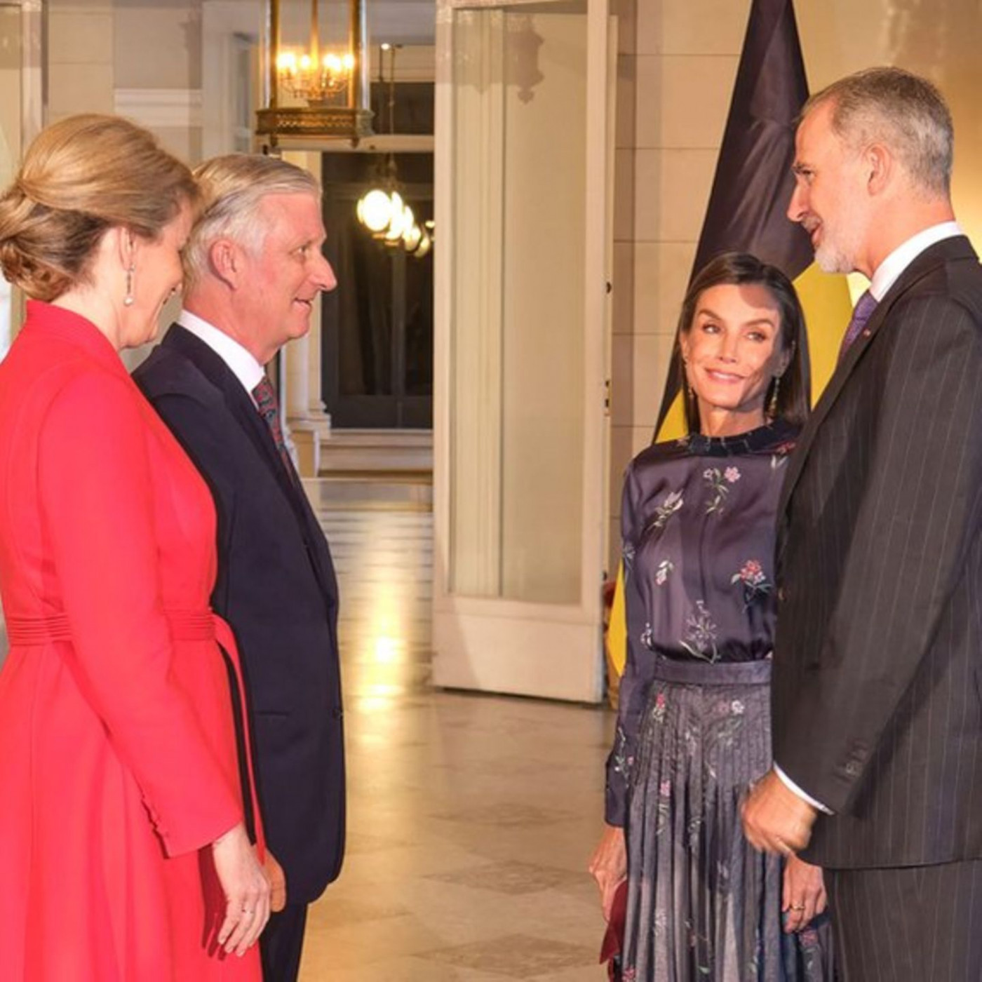 Herzliches Treffen mit den belgischen Royals
