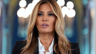 Melania Trump zeigt Halloween-Deko am Weißen Haus