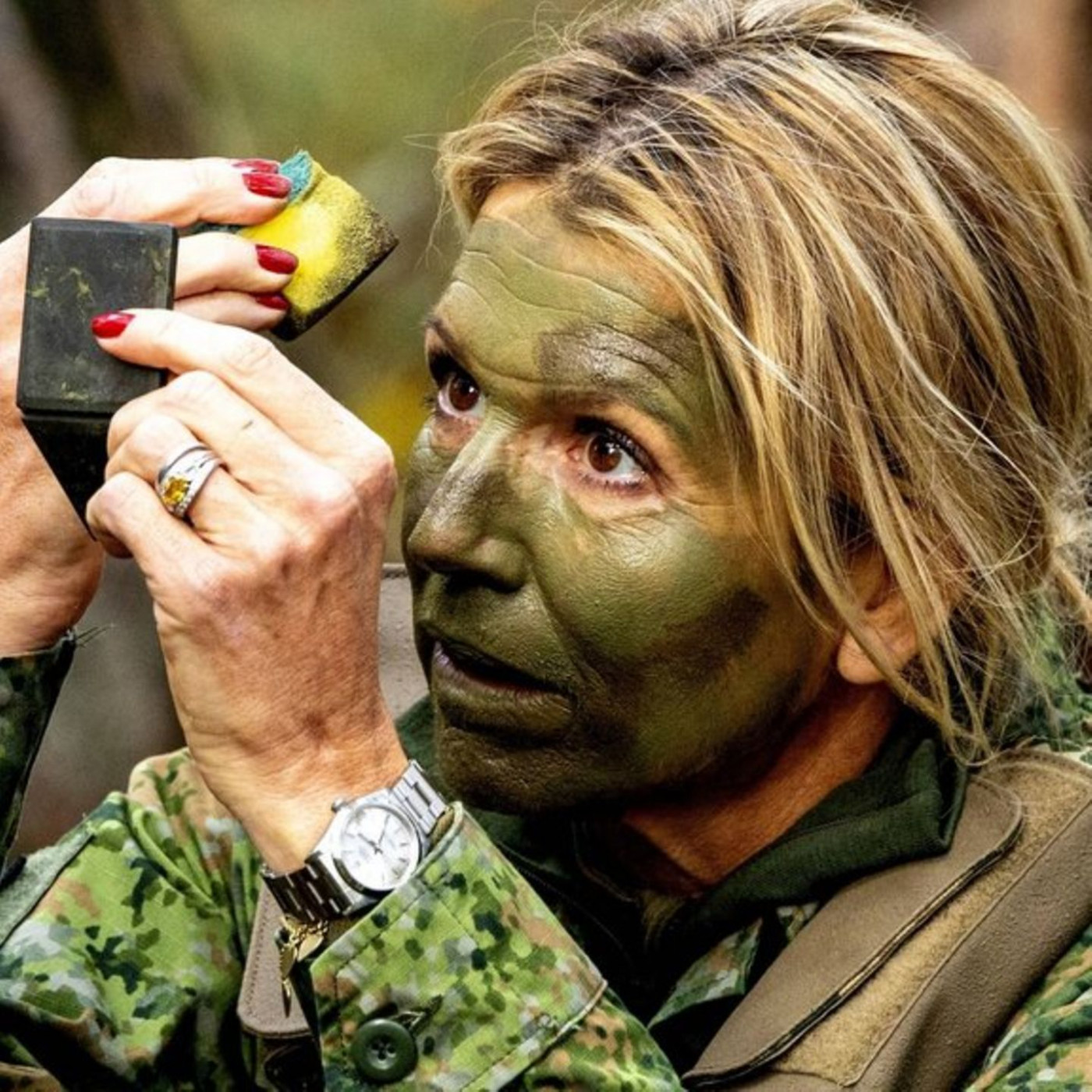 In Camouflage kaum wiederzuerkennen