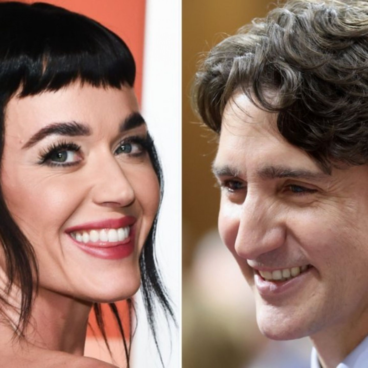 Mit einem Lächeln und Wange an Wange