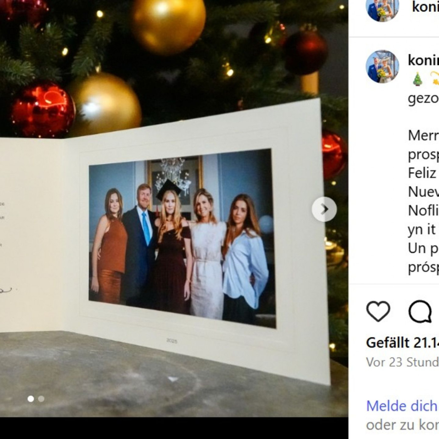 Was die royale Weihnachtskarte &uuml;ber Prinzessin Amalia verr&auml;t