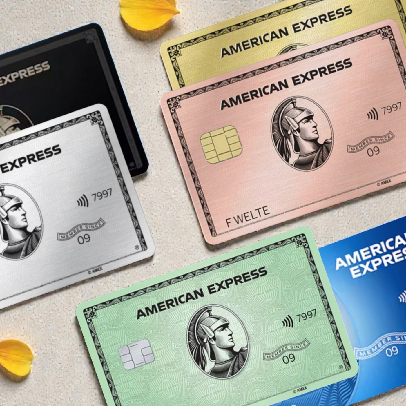 Farben-Lehre: Was unterscheidet die American-Express-Kreditkarten?