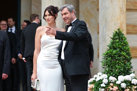 Hier zeigte sich Markus S&ouml;der mit seiner Tochter Gloria-Sophie Burkandt