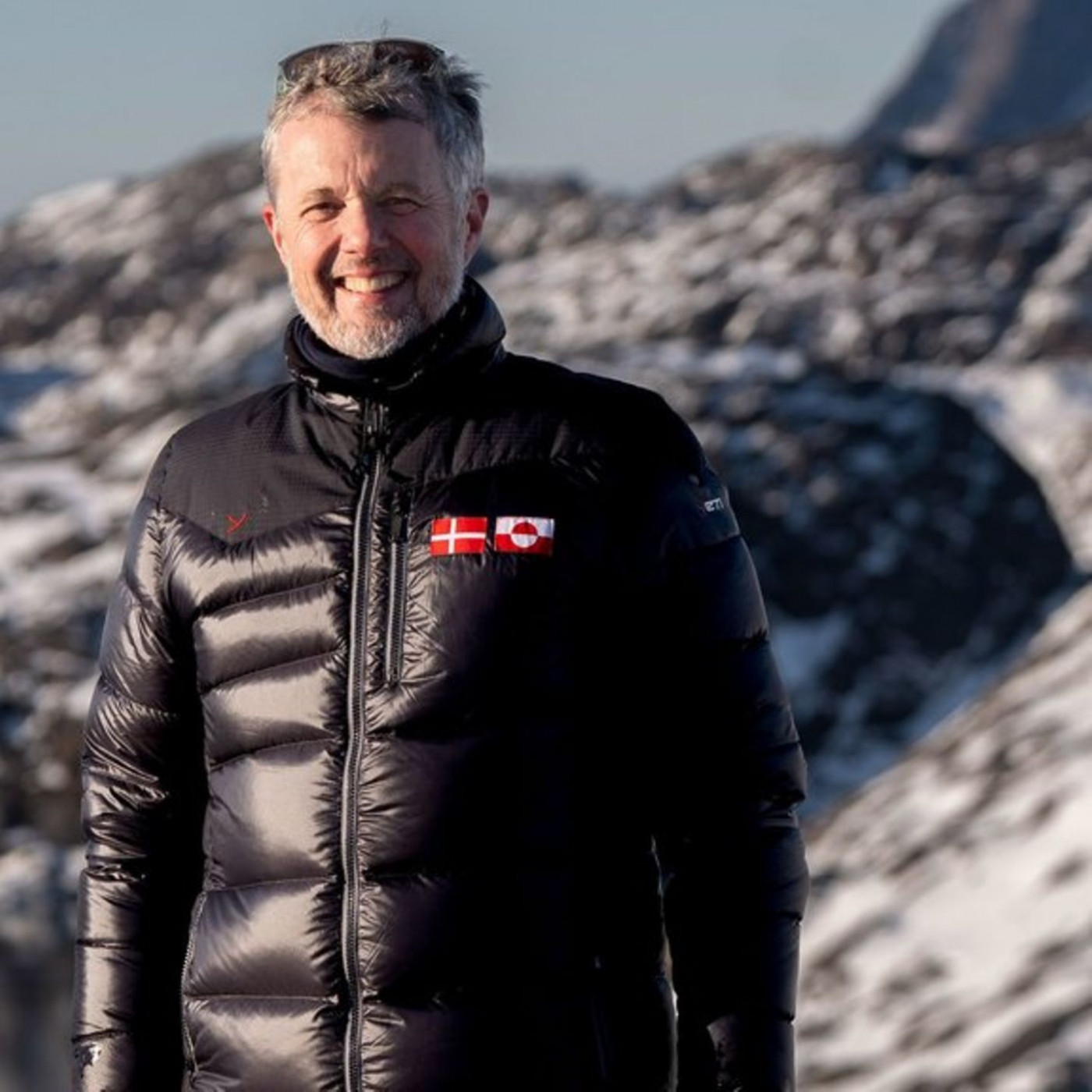 Bester Laune bei Besuch auf Gr&ouml;nland