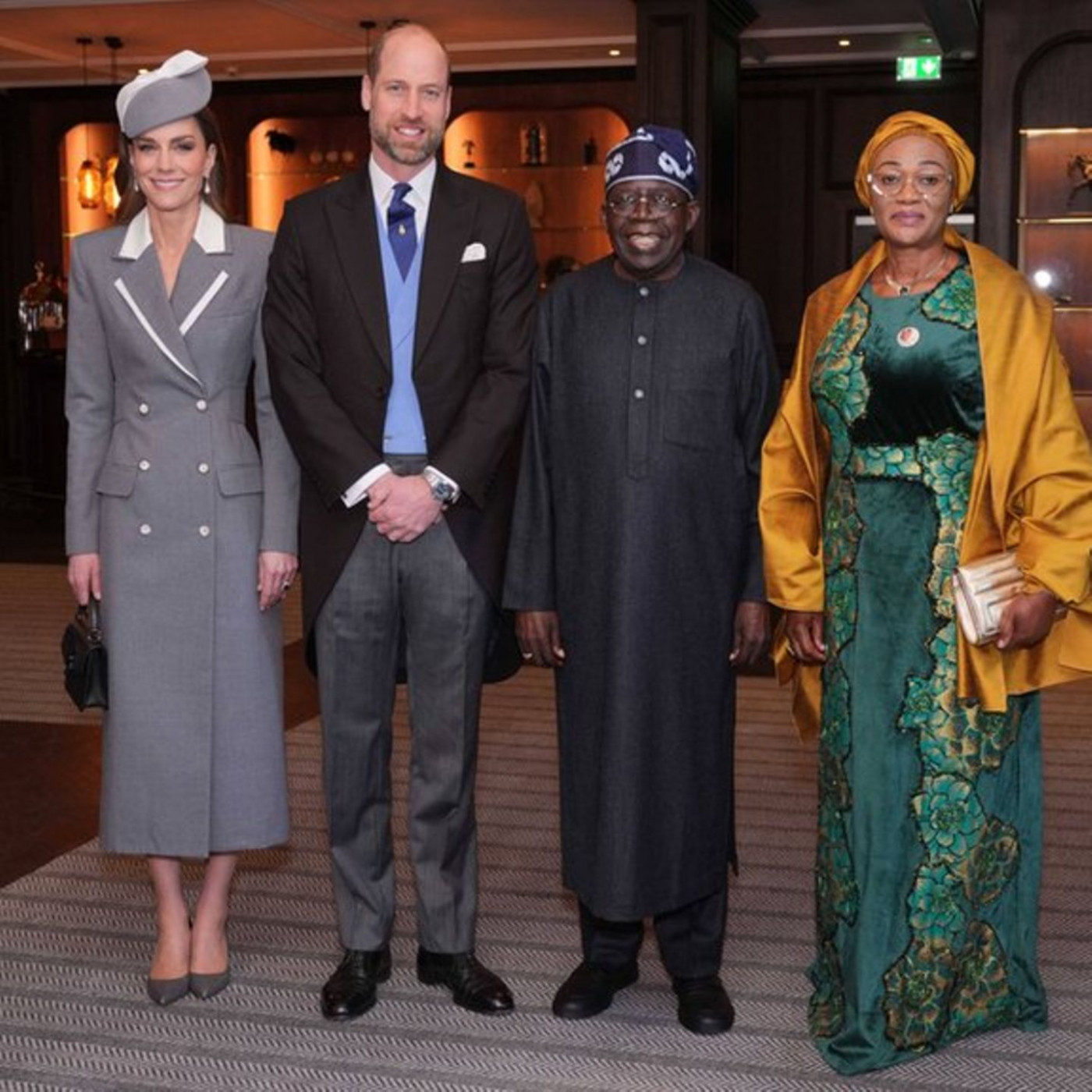 Sie empfangen Nigerias Pr&auml;sidenten