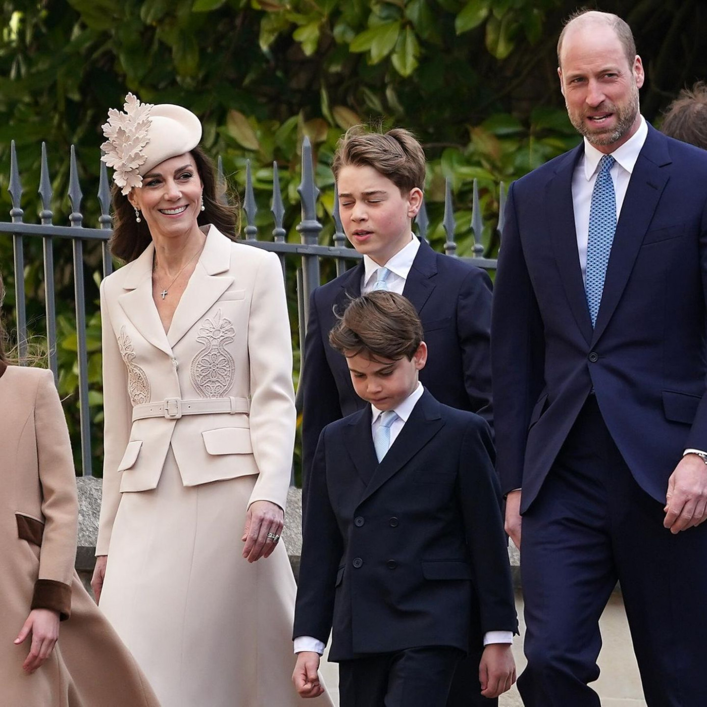 William und Kate kommen mit Kindern zum royalen Gottesdienst