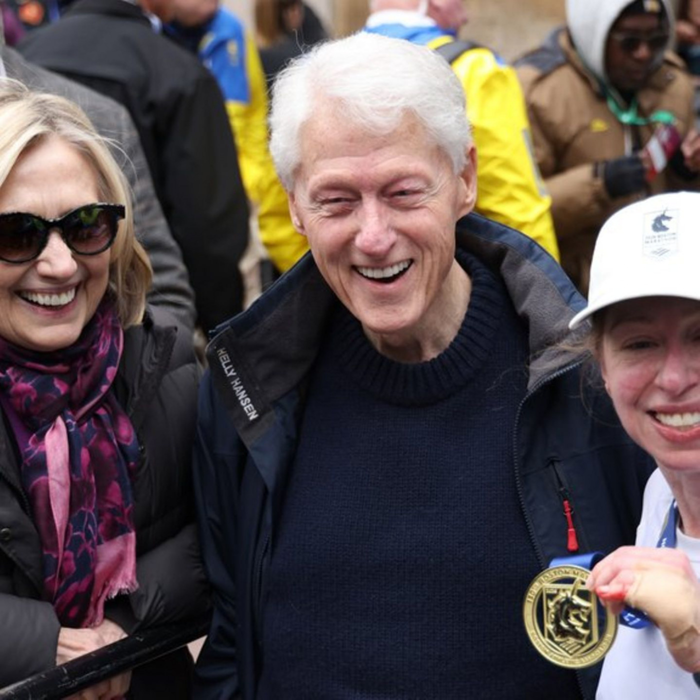 Familientreffen beim Marathon in Boston