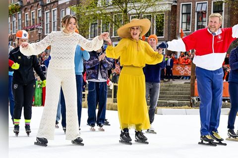 Willem-Alexander auf Schlittschuhen unterwegs